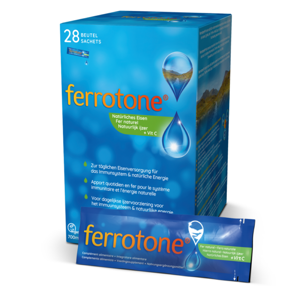 Ferrotone®  železo, okus jabolka, napitek v vrečkah - Image 2