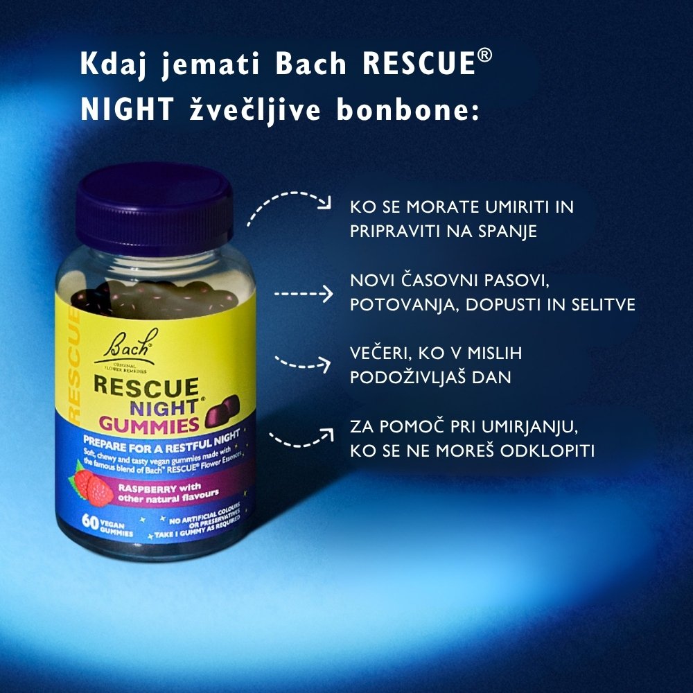 Bach RESCUE® NIGHT žvečljivi bonboni - slika 2