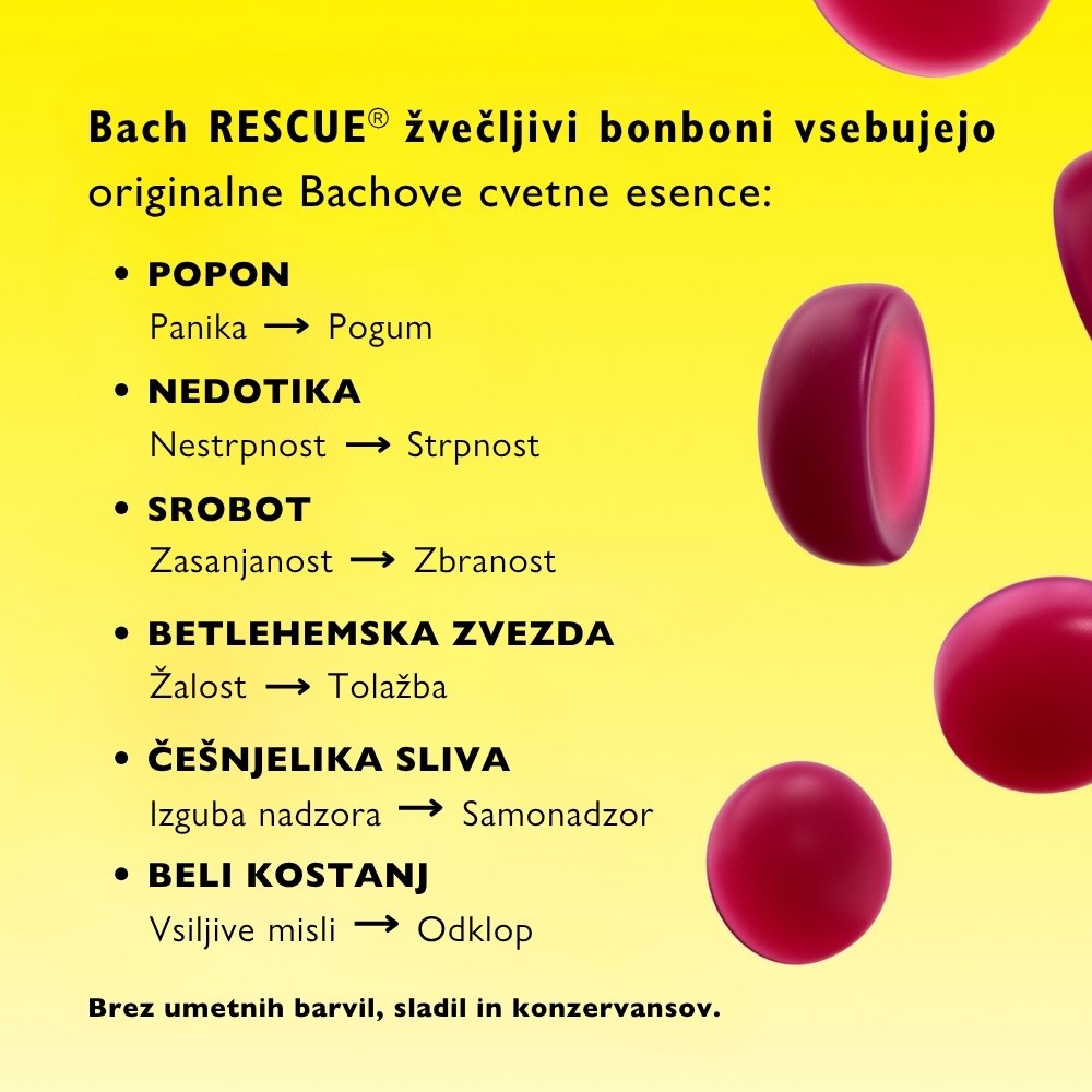 Bach RESCUE® NIGHT žvečljivi bonboni - slika 4