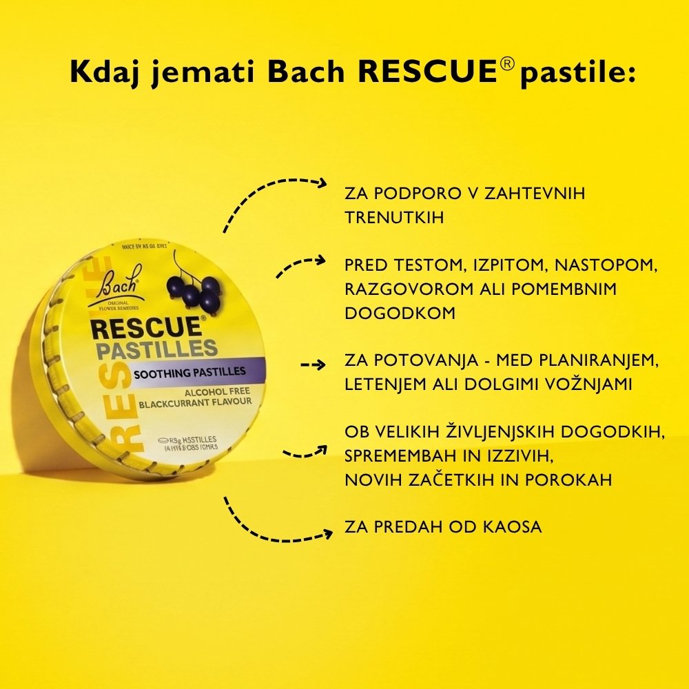 Bach RESCUE® pastile (črni ribez) - slika 2