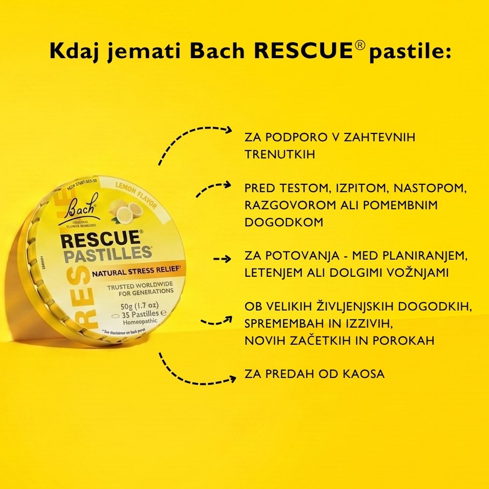Bach RESCUE® pastile (limona) - slika 2